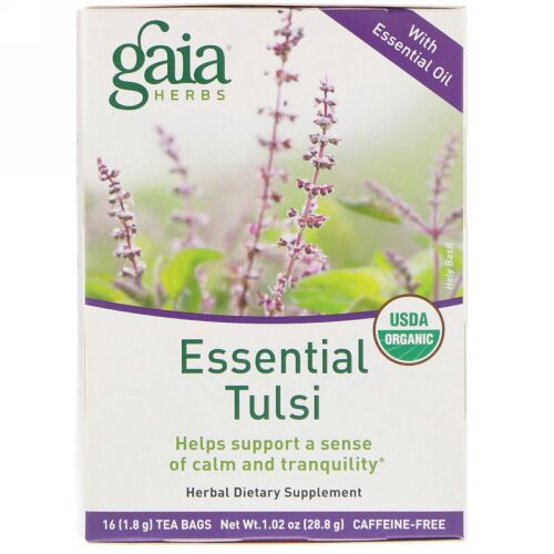 Gaia Herbs, エッセンシャルタルシー、カフェインフリー、16袋、1.02 oz (28.8 g) (Discontinued Item)