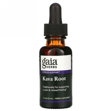 Gaia Herbs, カバ根、30ml（1液量オンス）