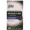 Gaia Herbs, キノコ + ハーブ, 肝臓の防御g , 60植物カプセル (Discontinued Item)