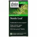 Gaia Herbs, イラクサ葉、カプセル60粒（ビーガン対応液体フィトカプセル）