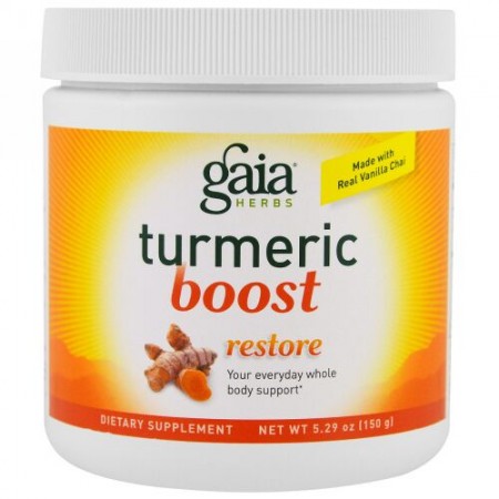 Gaia Herbs, ターメリックブースト、回復、5.29 oz (150 g) (Discontinued Item)