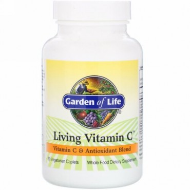 Garden of Life, Living Vitamin C, 60 Vegetarian Caplets