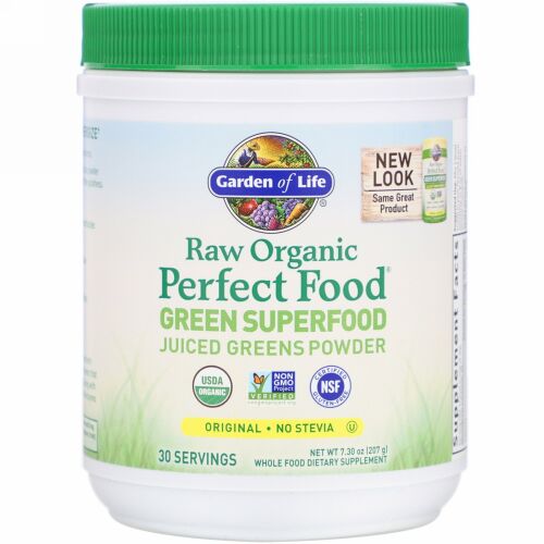 Garden of Life, RAW Organic, Perfect Food, Green Superfood, Original, 7.30 oz (207 g)