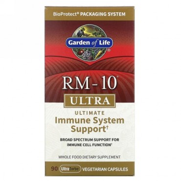 Garden of Life, RM-10 Ultra, Ultimate Immune System Support, 90 Vegetarian Capsules