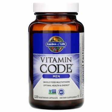 Garden of Life, Vitamin Code（ビタミンコード）、男性用、ベジカプセル120粒