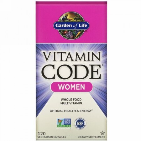 Garden of Life, Vitamin Code（ビタミンコード）、女性用、ベジカプセル120粒