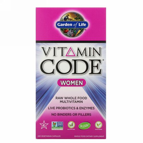 Garden of Life, Vitamin Code（ビタミンコード）、女性用、ベジカプセル240粒