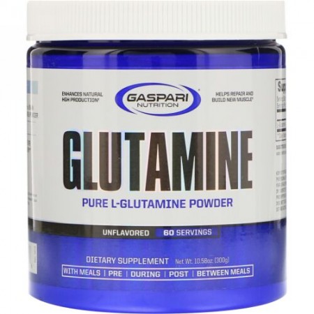 Gaspari Nutrition, グルタミン、香料無添加、300g（10.58 oz）