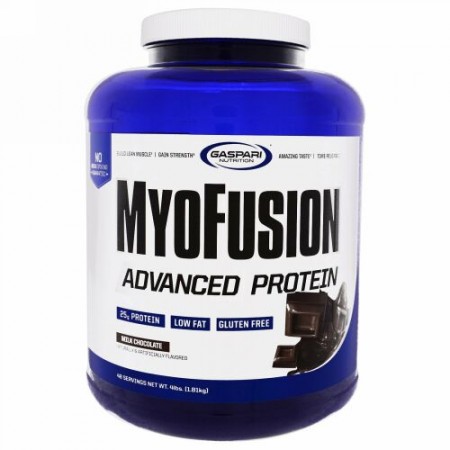 Gaspari Nutrition, MyoFusion, Advanced Protein, Milk Chocolate, 4 lbs (1.81  kg)