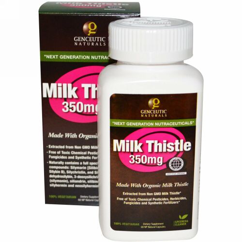 Genceutic Naturals, オオアザミ、 350 mg、 60 NP ナチュラルカプセル (Discontinued Item)