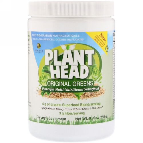Genceutic Naturals, プラントヘッド、オリジナルグリーン、8.99オンス (255g) (Discontinued Item)