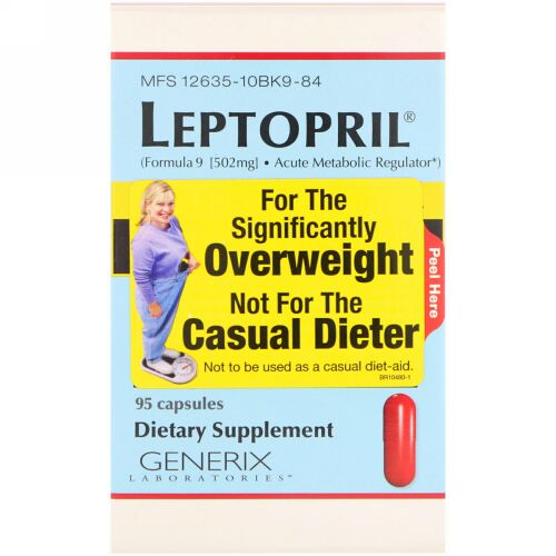 Generix Laboratories, LEPTOPRIL, 95 Capsules (Discontinued Item)