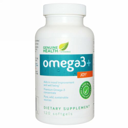 Genuine Health, オメガ3+ ジョイ、120 ソフトジェル