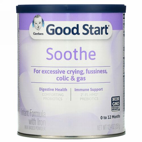 Gerber, Good Start（グッドスタート）、スーズ、鉄分配合乳幼児用粉ミルク、生後0～12か月、351g（12.4オンス）