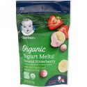 Gerber, オーガニック、Yogurt Melts（ヨーグルトメルツ）、生後8か月以上、バナナ イチゴ、28g（1オンス）