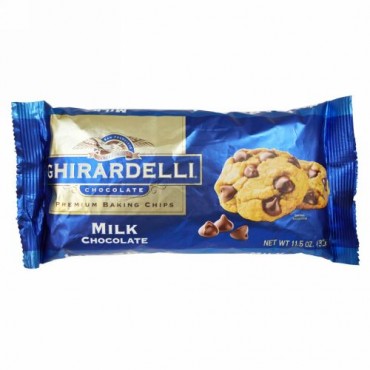 Ghirardelli, プレミアム・ベーキングチップ, ミルクチョコレート, 11.5 オンス (326 g) (Discontinued Item)