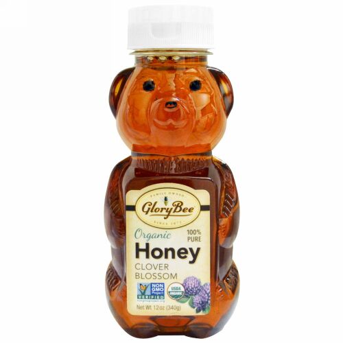 GloryBee, オーガニックハニー, クローバーブロッサム, 12 オンス (340 g) (Discontinued Item)