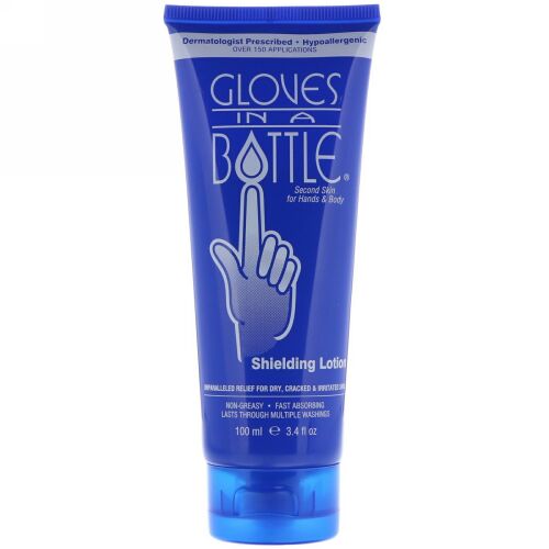 Gloves In A Bottle, シールドローション、手と体用、3.4液量オンス (100 ml) (Discontinued Item)