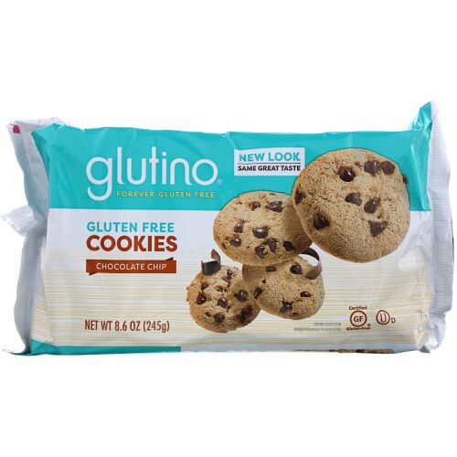 Glutino, グルテンフリークッキー、チョコレートチップ、8.6オンス (245 g) (Discontinued Item)