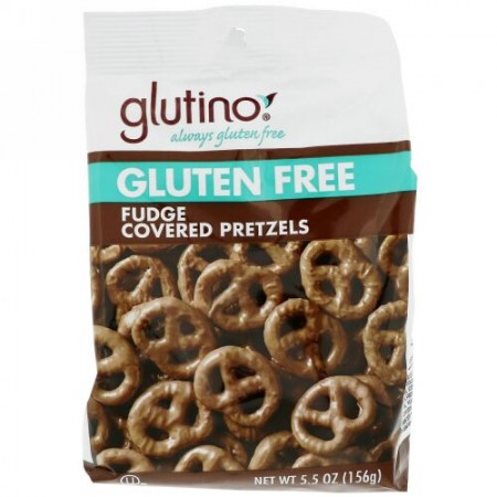 Glutino, グルテンフリー・ファッジカバープレッツェル、5.5 oz (156 g) (Discontinued Item)