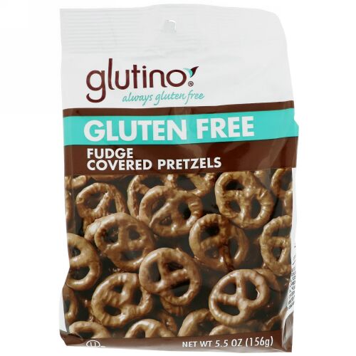 Glutino, グルテンフリー・ファッジカバープレッツェル、5.5 oz (156 g) (Discontinued Item)