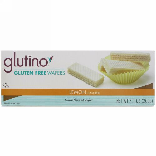 Glutino, グルテンフリーウエハース、レモン風味、7.1 oz (200 g) (Discontinued Item)