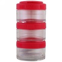 GoStak, 積み重ね式携帯容器, ピンク, 3個入り, 各60 cc (Discontinued Item)