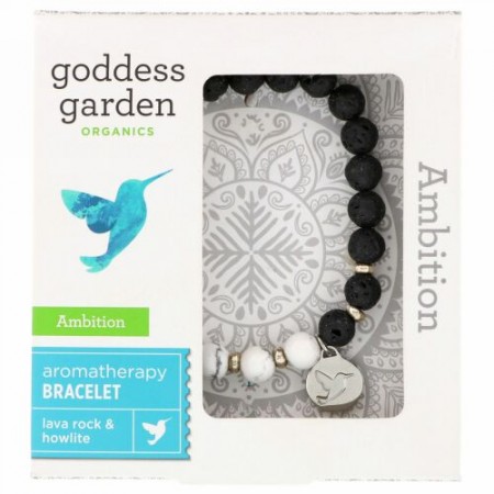Goddess Garden, オーガニクス, アンビション, アロマテラピーブレスレット, ブレスレット1個 (Discontinued Item)