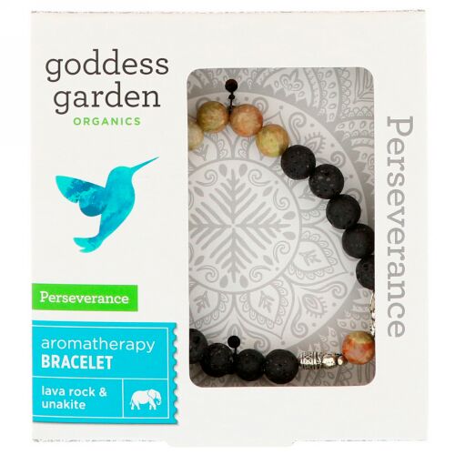 Goddess Garden, オーガニクス, パーセベランス, アロマテラピーブレスレット, ブレスレット1個 (Discontinued Item)