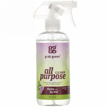 Grab Green, 多目的 クリーナー、 タイム・フィグの葉、 16 oz (473 ml)