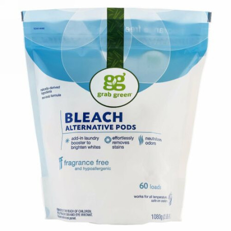 Grab Green, ブリーチオルターナティブ, 無香料, 60 回分, 2 ポンド 4 オンス (1080 g)