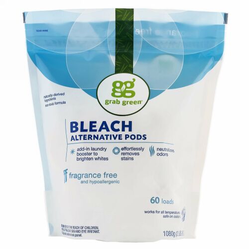 Grab Green, ブリーチオルターナティブ, 無香料, 60 回分, 2 ポンド 4 オンス (1080 g)