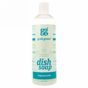 Grab Green, 食器用洗剤、 無香料、 16 oz (473 ml) (Discontinued Item)