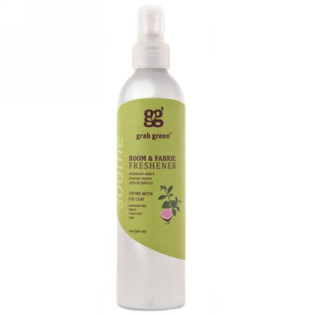 Grab Green, ルーム&ファブリックフレッシュナー、タイムとイチジクの葉、7オンス（207 ml） (Discontinued Item)