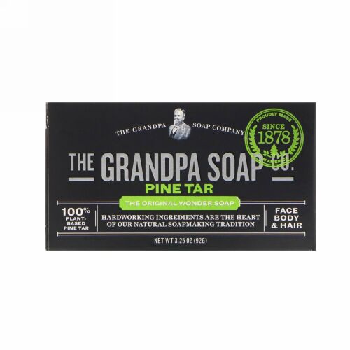 Grandpa's, 松ヤニ成分配合の全身（顔、体、髪）用石鹸・92g
