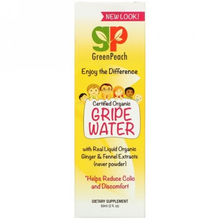 GreenPeach, Organic Gripe Water, 2 fl oz (60 ml)