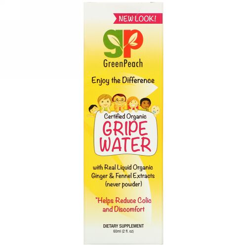 GreenPeach, Organic Gripe Water, 2 fl oz (60 ml)