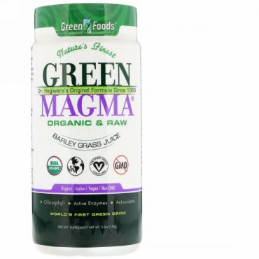 Green Foods, グリーンマグマ（Green Magma）、大麦若葉ジュース、150g（5.3oz）