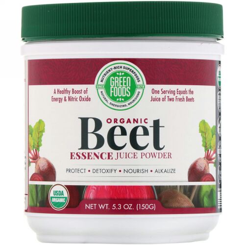 Green Foods, オーガニック・ビートエッセンスジュースパウダー、5.3 oz (150 g)