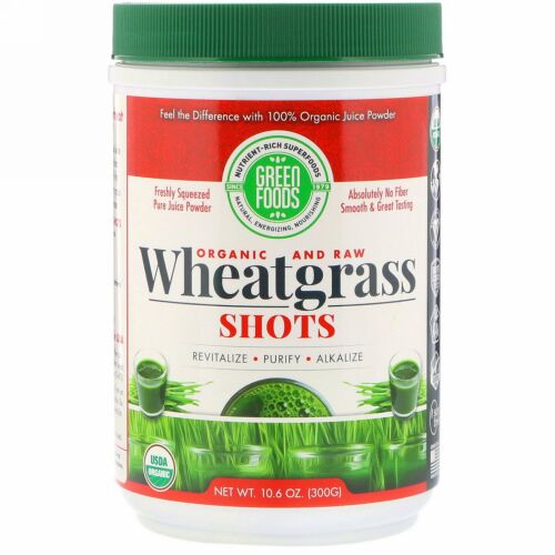 Green Foods, オーガニック&ロー, シバムギショット, 300g（10.6 oz）