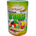 Greens World, Delicious Greens 8000、ベリー味、10.6 オンス (300 g)