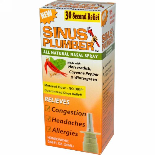 Greensations, サイナスプランバー™（Sinus Plumber）, 全天然鼻スプレー, 0.68 液量オンス (20 ml)
