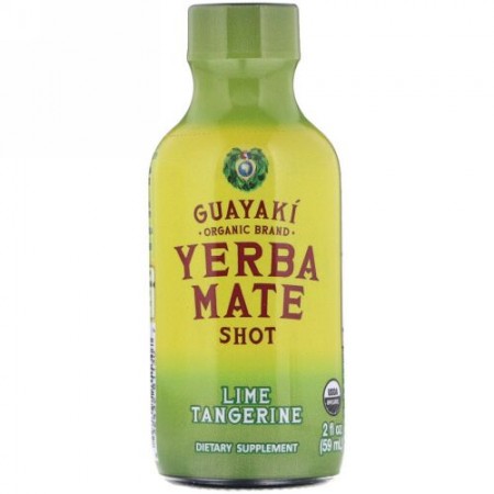 Guayaki, Organic Yerba Mate Shot, Lime Tangerine, 2 fl oz (59 ml) (Discontinued Item)