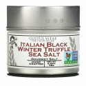 Gustus Vitae, グルメソルト、イタリアンブラックトリュフシーソルト、2.8オンス (76 g)