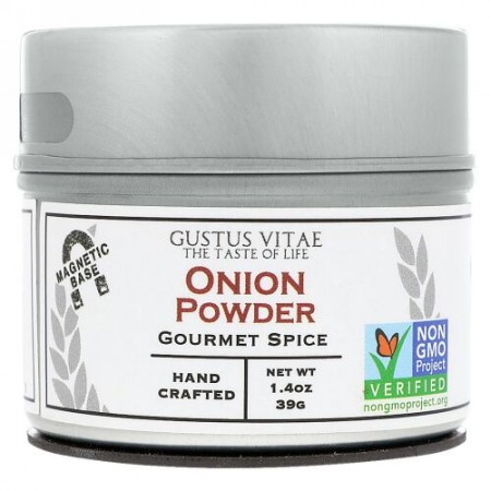 Gustus Vitae, グルメスパイス、オニオンパウダー、1.4 oz (Discontinued Item)