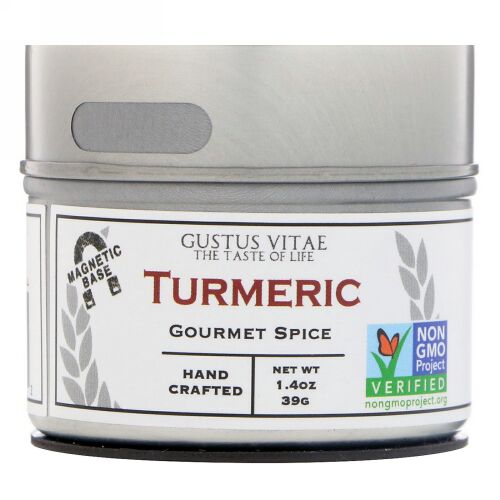 Gustus Vitae, グルメスパイス、ターメリック、1.4 oz (39 g) (Discontinued Item)