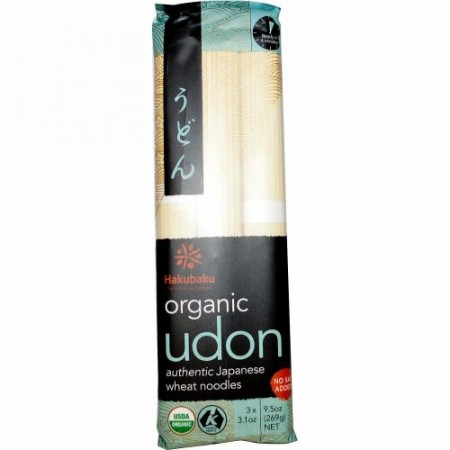 Hakubaku, オーガニックうどん, 9.5 オンス (269 g) (Discontinued Item)