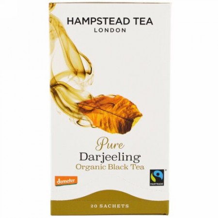 Hampstead Tea, オーガニック、ダージリンティー、20袋、1.41オンス(40 g) (Discontinued Item)