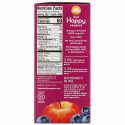 Happy Family Organics, Happy Kid（ハッピーキッズ）、オーガニックリンゴ、ブルーベリー、ザクロ、４袋、各90g（3.17オンス）
