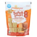 Happy Family Organics, ハッピートット、スーパースマート、マルチグレインアルファベットスナック、オーガニックシナモンスイートポテト +フラックスシード、4.4オンス (125 g) (Discontinued Item)